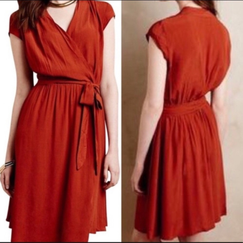 COPY - Maeve Anthropologie Faux Wrap V-neck with Belt